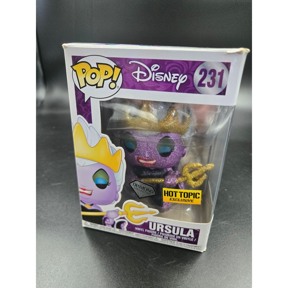 Funko Pop Disney Ursula 231 Diamond Collection Hot Topic Exclusive Glitter